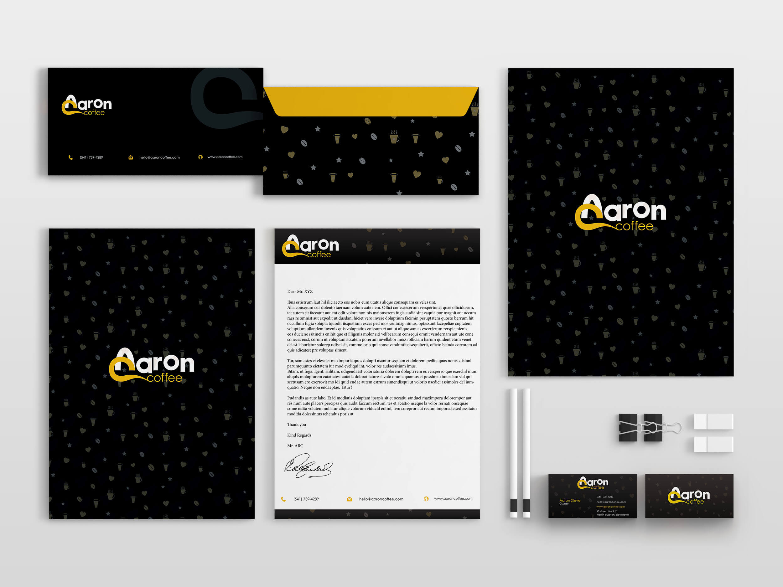 Aaron Coffee Corporate Identity